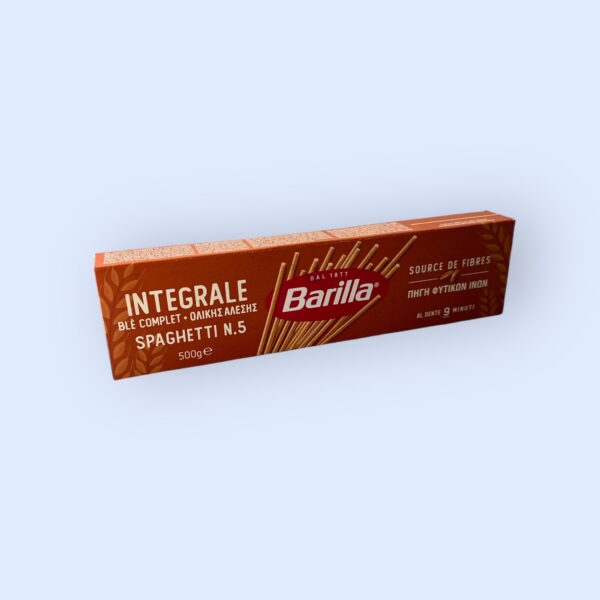 Barilla teljes kiőrlésű száraztészta spagetti 500g