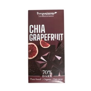 Benjamissimo bio vegán étcsokoládé chia grapefruit 60g