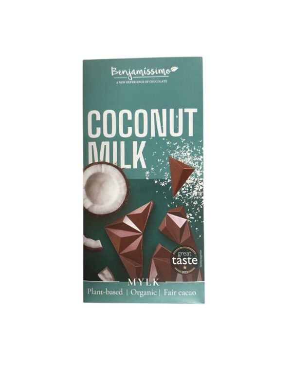 Benjamissimo bio vegán kókusztejes csokoládé 70g