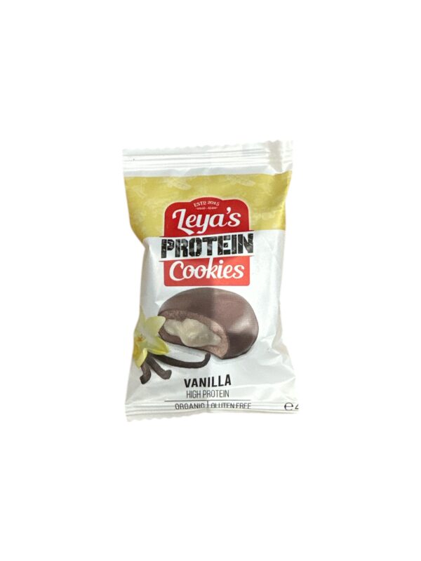 Leya's Cookies bio proteines sütemény vanília töltelékkel 40g