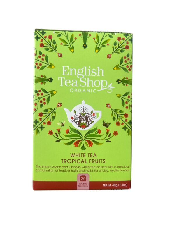English Tea Shop White Tea Tropical Fruits- fehér tea trópusi gyümölcsökkel 40g